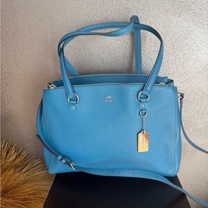 Coach Sky Blue Shoulder Bag